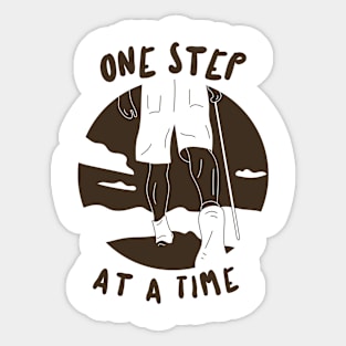 One Step at a Time Sticker